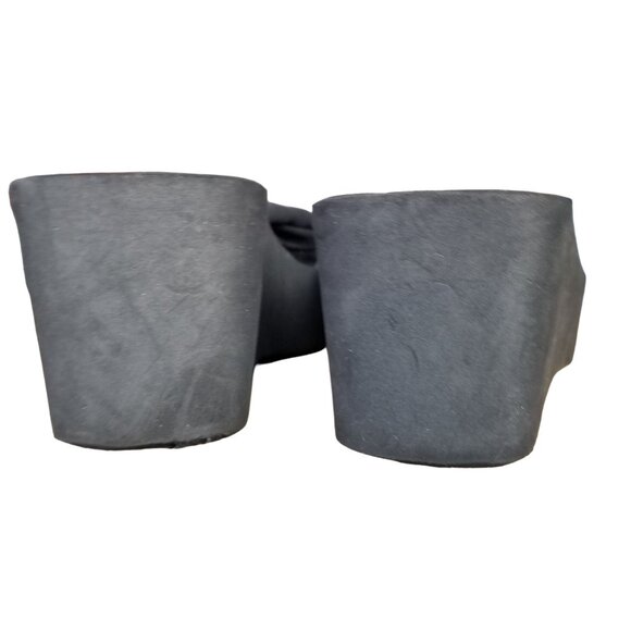 vtg 90s Colin stuart black platform flip flops size 9 - Picture 8 of 9